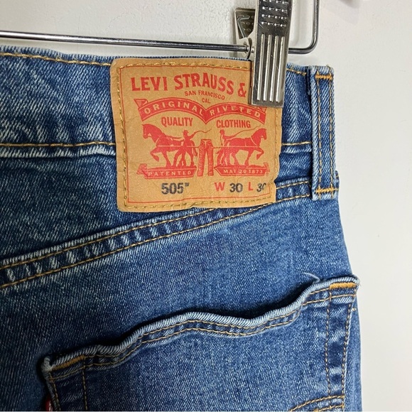 Levi’s 505 straight Jeans blue jeans size 30 x 30 - Picture 3 of 8